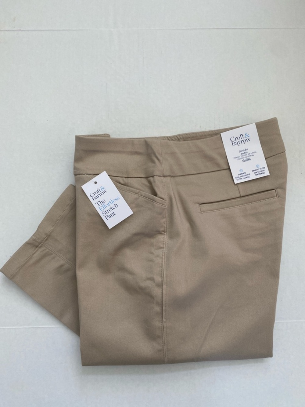 Women's Croft & Barrow® Effortless Stretch Pull-On Straight-Leg Pants 10 Long